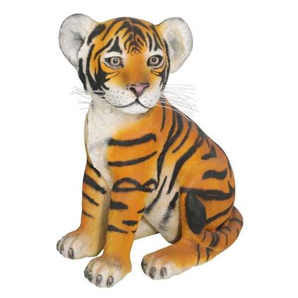 Our playful Bengal Tiger Cub Statue baby wild cat garden sculptures
